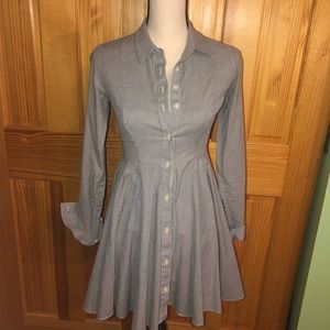 BCBGeneration Button Down Collar Dress